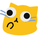 blobcat, googly, think
