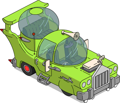 Cybertruck, shown painted green