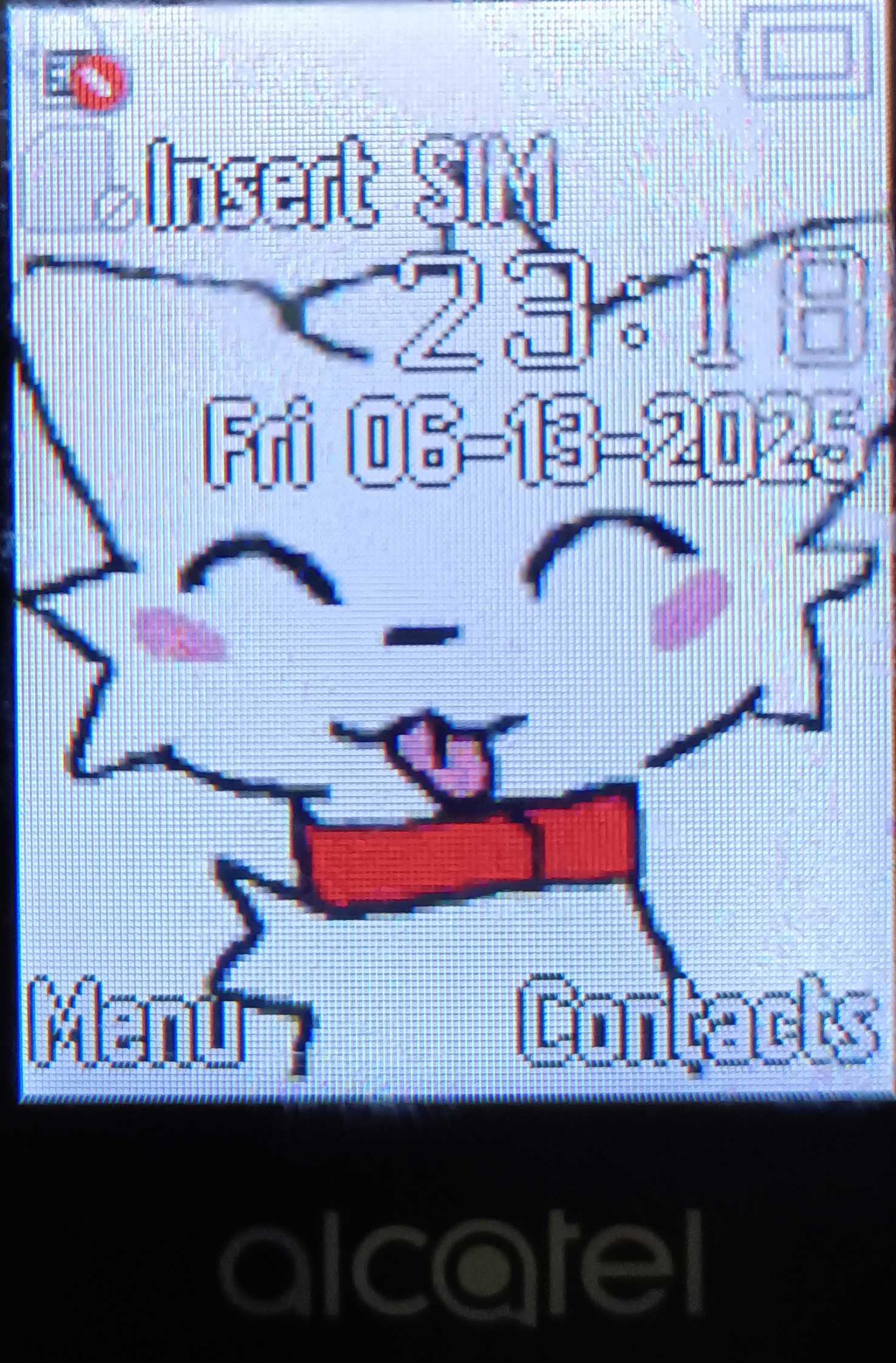 Display saying "Insert SIM"