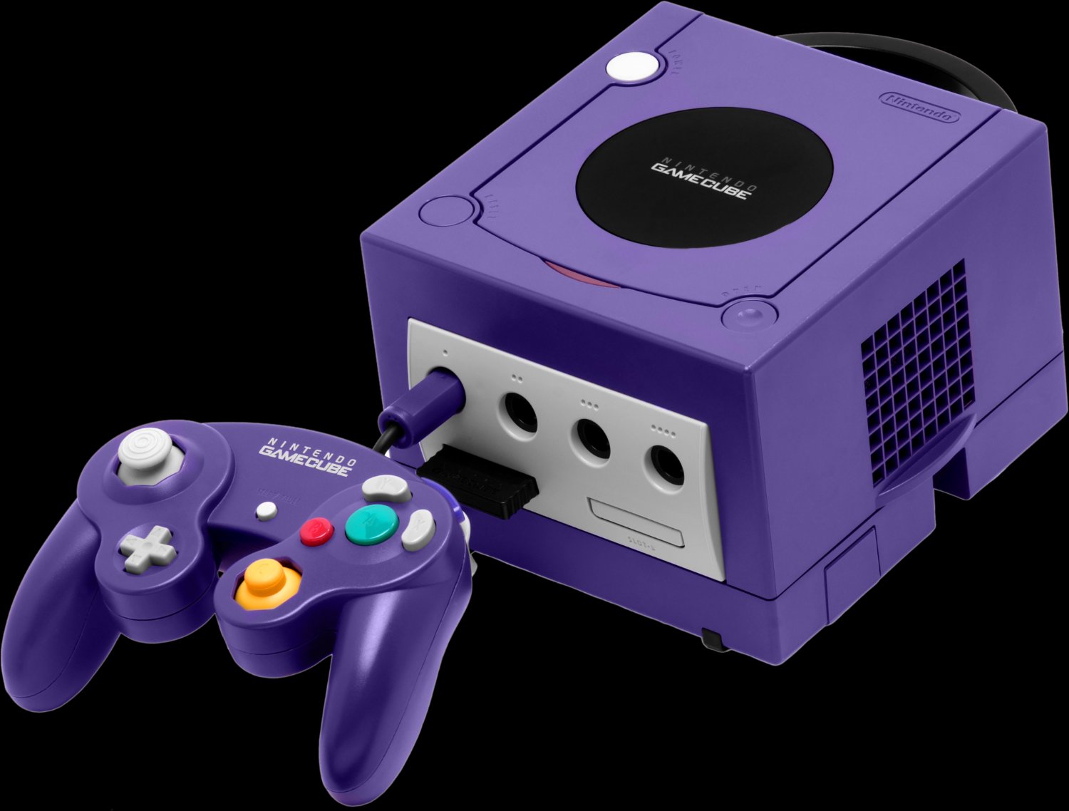 A photo of Nintendos's GameCube console